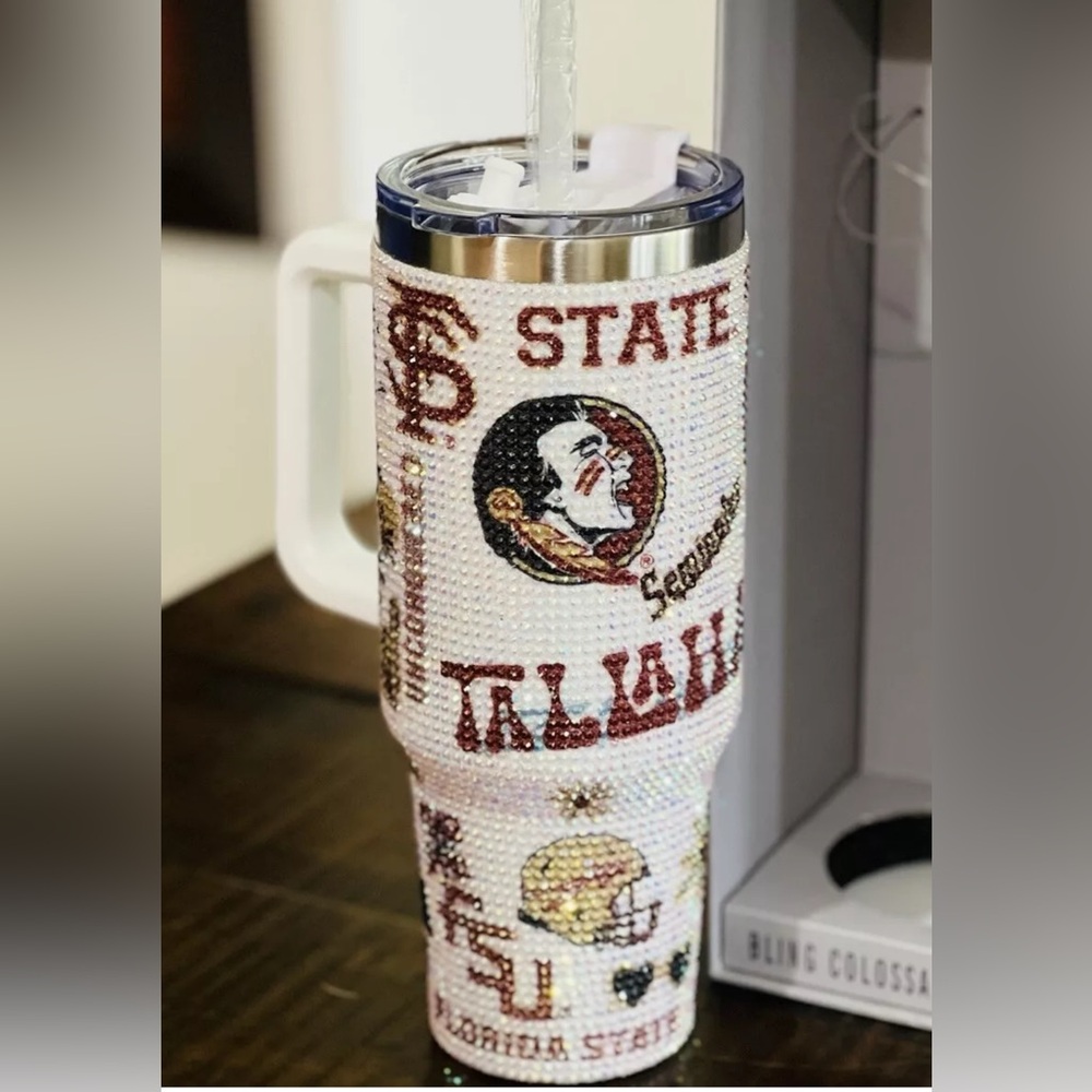 New Florida State University FSU Bling colassal tumbler 46oz
